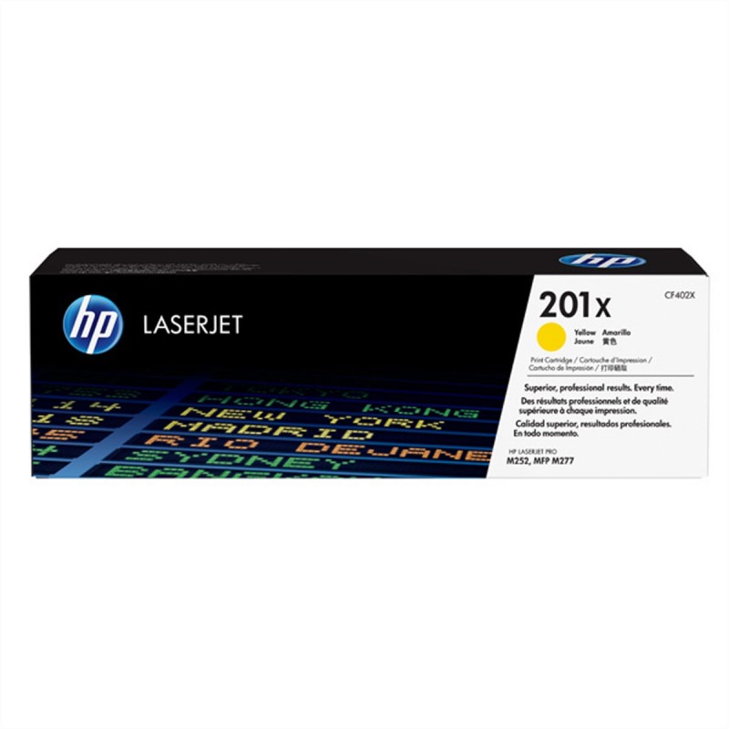 HP 201X toner LaserJet Jaune grande capacité authentique - 2300 pages - Jaune - 1 pièce