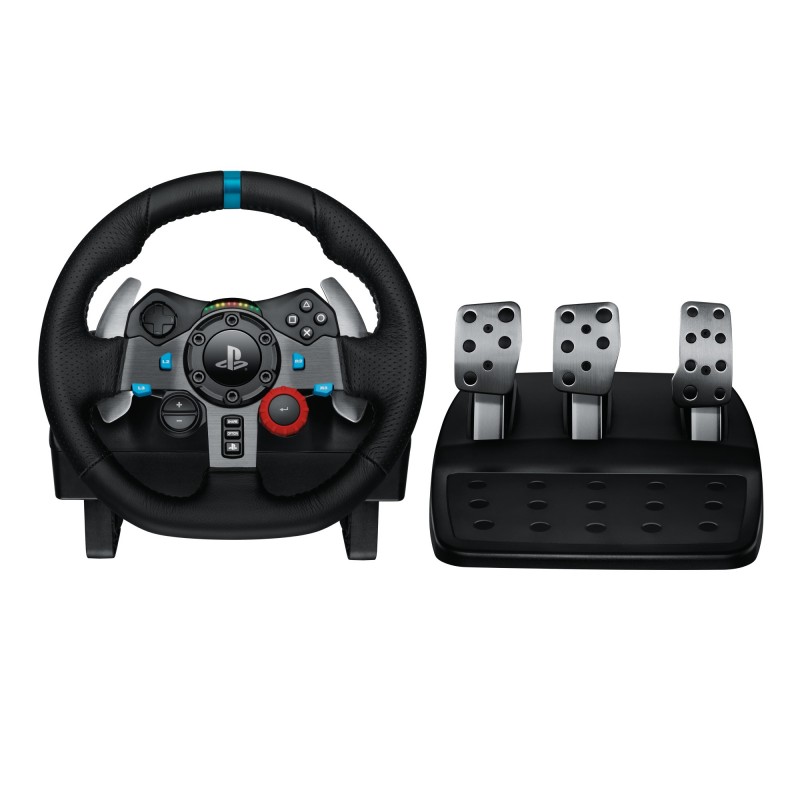 Logitech G 941-000112, Volant + pédales, PC, PlayStation 4, PlayStation 5, Playstation 3, Croix directionnelle, Analogique, Avec fil, USB