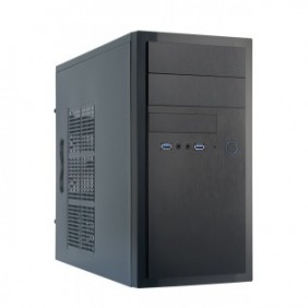 Chieftec HT-01B-OP, Mini Tower, PC, Noir, micro ATX, Aluminium, maisonbureau