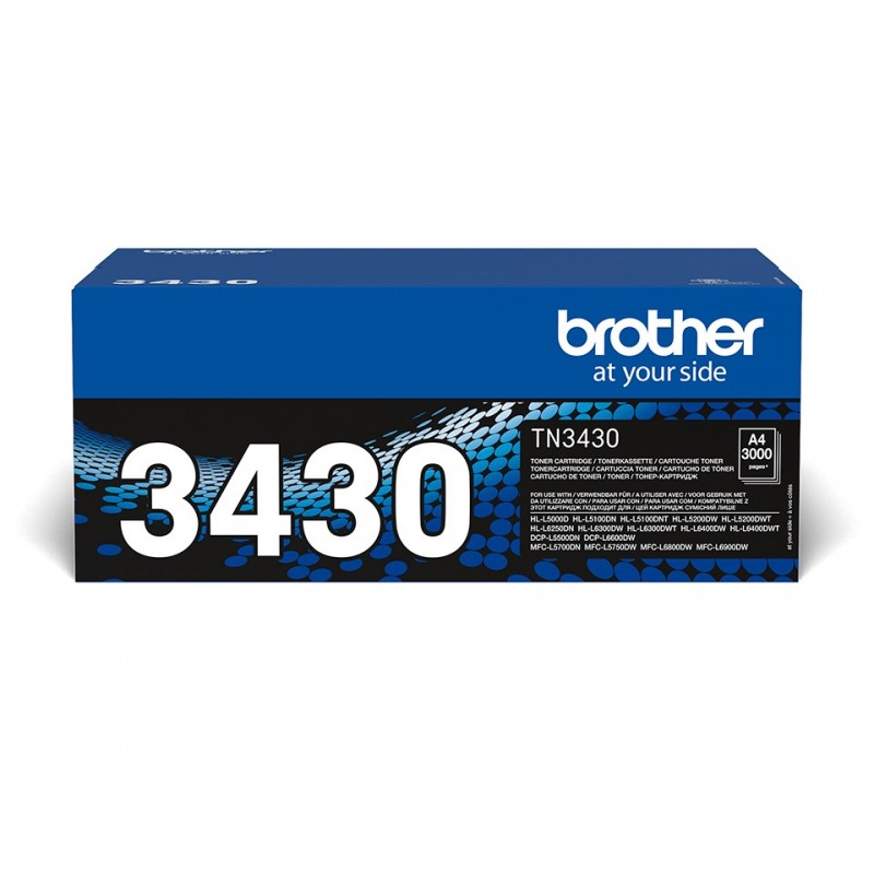 Brother TN-3430 - Cartouche de toner originale – Noir, 3000 pages, Noir, 1 pièce