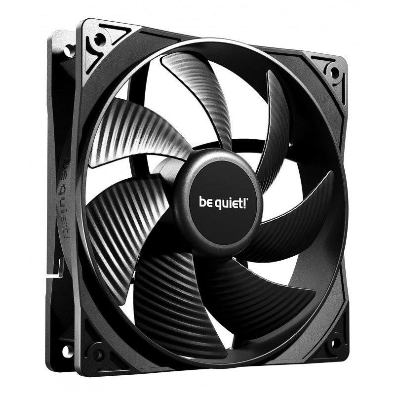 Be Quiet! Pure Wings 3 140 mm | Ventilateur PC silencieux | Pack de 3, Ventilateur, 12 cm, 1600 trmin, 84,8 m³h, Noir