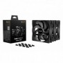 Be Quiet! Pure Wings 3 140 mm | Ventilateur PC silencieux | Pack de 3, Ventilateur, 12 cm, 1600 trmin, 84,8 m³h, Noir