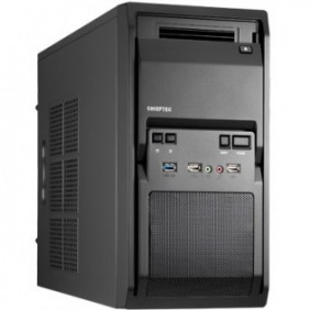 Chieftec Libra LT-01B 350W, Mini Tower, PC, Noir, micro ATX, SECC, maisonbureau