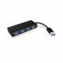 ICY BOX IB-AC6104-B, USB 3.2 Gen 1 3.1 Gen 1 Type-A, USB 3.2 Gen 1 3.1 Gen 1 Type-A, 5000 Mbits, Noir, Aluminium, Chine