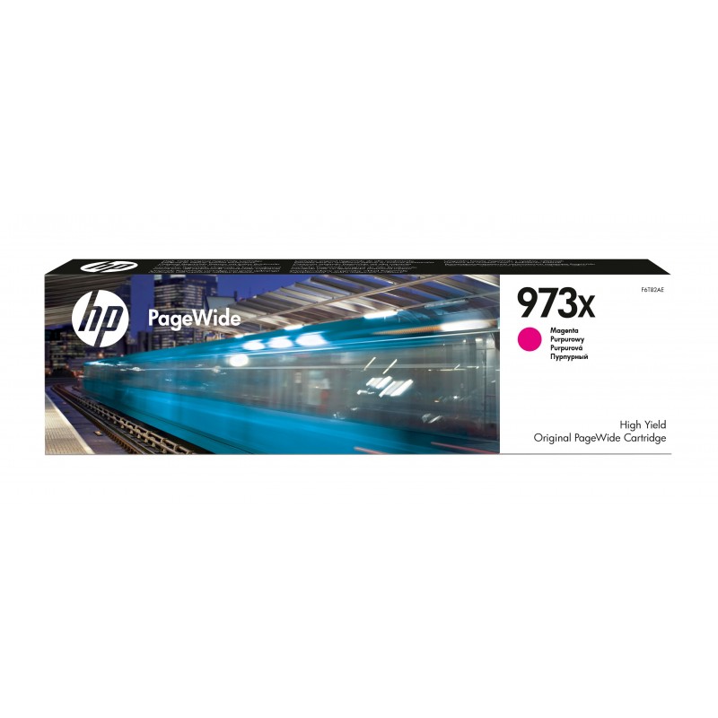 HP 973X cartouche PageWide Magenta grande capacité authentique, Rendement élevé , Magenta, Encre à pigments, 86 ml, 1 pièce, 7000 pages