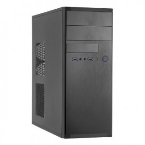 Chieftec HQ-01B-OP, Midi Tower, PC, Noir, ATX, micro ATX, SECC, 12 cm