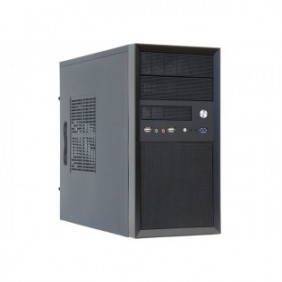 Chieftec CT-01B-350GPB, Mini Tower, PC, Noir, micro ATX, SECC, 14 cm