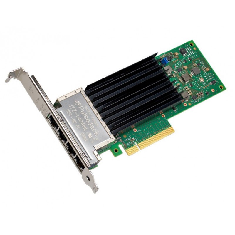 Intel Carte réseau Ethernet ® X710-T4L, Interne, Avec fil, PCI Express, Ethernet, 10000 Mbits, Noir, Vert, Gris