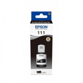 Epson 111 EcoTank Pigment black ink bottle, Original, Noir, Epson, EcoTank ET-M3180, ET-M3170, ET-M3140, ET-M2140, ET-M1180, ET-M1140, ET-M1120, ET-M1100, Philippines, 1 pièce