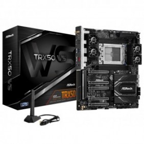 ASRock TRX50 WS, AMD, Socket sTR5, AMD Ryzen Threadripper 1000 Series, DDR5-SDRAM, 1 To, DIMM
