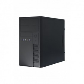Chieftec XT-01B-350GPB, Mini Tower, PC, Noir, micro ATX, SECC, 14 cm