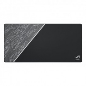 ASUS ROG Sheath BLK LTD, Noir, Gris, Blanc, Tissu, Caoutchouc, Base antidérapante, Tapis de souris de jeu
