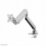Neomounts NM-D775SILVERPLUS Support d'écran à fixer 10-49" - ressort à gaz - Topfix - arrêt 180, Collier de serrage passe-fil, 18 kg, 25,4 cm 10", 124,5 cm 49", 100 x 100 mm, Argent