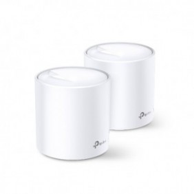 TP-LINK Deco X20 2-pack, Blanc, Interne, Système maillé, Énergie, FCC: 30 dBm, CE: 20 dBm 2.4 GHz, 23 dBm 5 GHz, Bi-bande 2,4 GHz 5 GHz