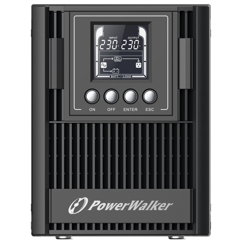 BlueWalker PowerWalker VFI 1000 AT FR, Double-conversion en ligne, 1 kVA, 900 W, Sinusoïde pur, 80 V, 300 V