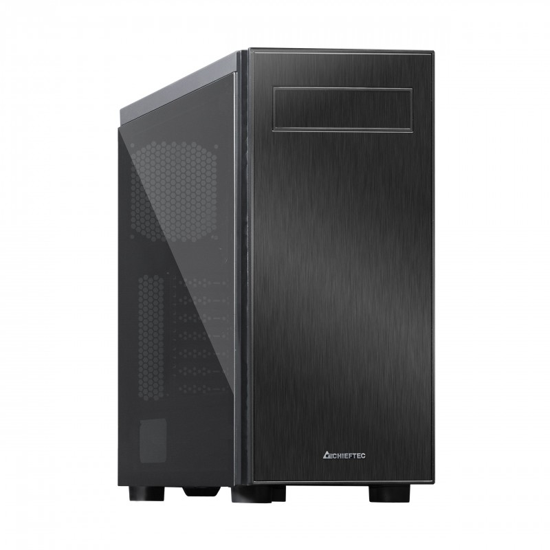 Chieftec AL-02B-TG-OP, Tower, PC, Noir, ATX, micro ATX, Mini-ITX, Aluminium, SPCC, Verre trempé, 16,6 cm