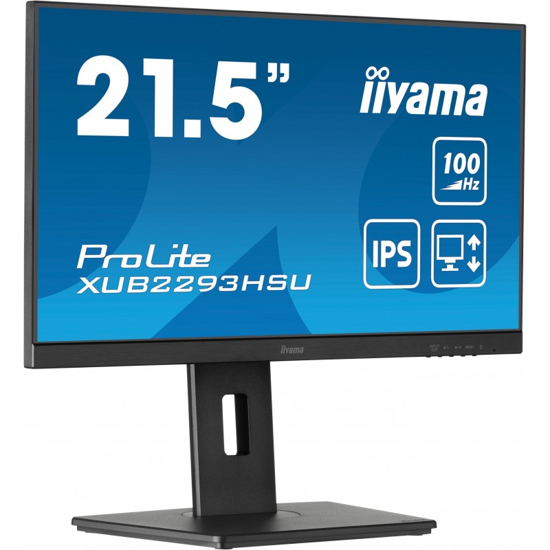 Iiyama ProLite XUB2293HSU-B7, 54,6 cm 21.5", 1920 x 1080 pixels, Full HD, LED, 1 ms, Noir