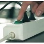 Brennenstuhl Eco-Line + Switch & 1,5 mm² Ø Cable, 8 sortie CA, Blanc, 3 m