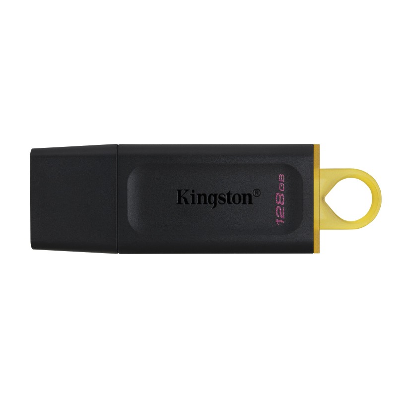 Kingston DataTraveler Exodia - Clé USB 3.2, 128 Go, USB Type-A, 3.2 Gen 1 3.1 Gen 1, Casquette, 11 g, Noir, Jaune