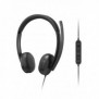 Lenovo VoIP Headset 5000, Avec fil, BureauCentre d'appels, 20 - 20000 Hz, 144 g, Casque, Noir