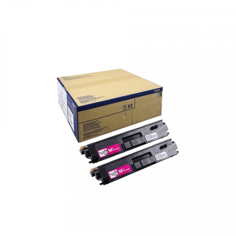 Brother TN-900MTWIN, 12000 pages, Magenta, 2 pièce