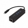 LogiLink UA0283, Avec fil, USB, Ethernet, 1000 Mbits, Noir
