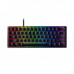 Razer Huntsman Mini, Avec fil, USB, Contacteur de touche opto-mécanique, QWERTZ, LED RGB, Noir