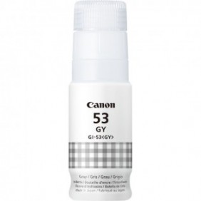Canon Bouteille d'encre grise GI-53GY, Original, Gris, Canon, PIXMA G650 PIXMA G550, 60 ml, Jet d'encre