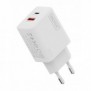 DIGITUS Chargeur USB GaN 30W, 1x USB-C, 1x USB-A, Intérieure, Secteur, Blanc