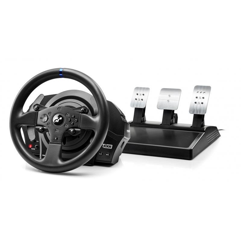 ThrustMaster T300 RS GT, Volant + pédales, PC, PlayStation 4, PlayStation 5, Playstation 3, Croix directionnelle, Boutons directionnels, AnalogiqueNumérique, Avec fil, Noir