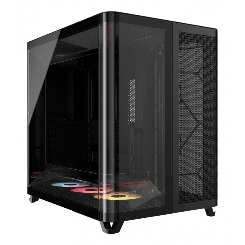 Corsair AIR 5400 RS-R ARGB, Midi Tower, PC, Noir, ATX, EATX, micro ATX, Mini-ITX, Acier, Verre trempé, Gaming
