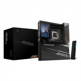 Gigabyte X870E AORUS XTREME X3D AI TOP Carte Mère - Prend en charge les processeurs AMD Ryzen série 9000, VRM 24+2+2 phases, jusqu’à 9000MHz DDR5 O.C., 2xPCIe 5.0 M.2 + 3xPCIe 4.0 M.2, Wi-Fi 7, LAN 10GbE, USB 4, AMD, Emplacement AM5, AMD Ryzen 7000