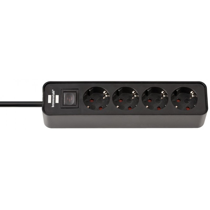 Brennenstuhl 1153240000, 1,5 m, Intérieure, Type F, Type F CEE 74, IP20, Noir