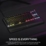 Corsair K70 PRO TKL, Avec fil, USB, Magnetic-mechanical key switch, QWERTY, LED RGB, Noir