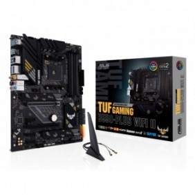 ASUS TUF GAMING B550-PLUS WIFI II, AMD, Emplacement AM4, AMD Ryzen 3000 Series, Emplacement AM4, DDR4-SDRAM, 128 Go