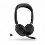 Jabra Evolve2 65 Flex, Avec fil &sans fil, BureauCentre d'appels, 20 - 20000 Hz, 136 g, Casque, Noir