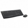 Logitech MK370 Combo for Business, Sans fil, Bluetooth, Clavier à membrane, QWERTY, Graphite, Souris incluse