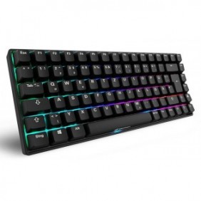 Sharkoon SGK50 S3, 75%, Avec fil, USB, QWERTZ, LED RGB, Noir