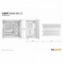 Be Quiet! Light Base 600 LX Blanc | Boîtier PC ARGB vitré, Mini ITX Micro ATX ATX, 4 ventilateurs Light Wings 120 mm PWM, Midi Tower, PC, Blanc, ATX, micro ATX, Mini-ITX, Acrylonitrile-Butadiène-Styrène , Verre, SGCC, Jouer