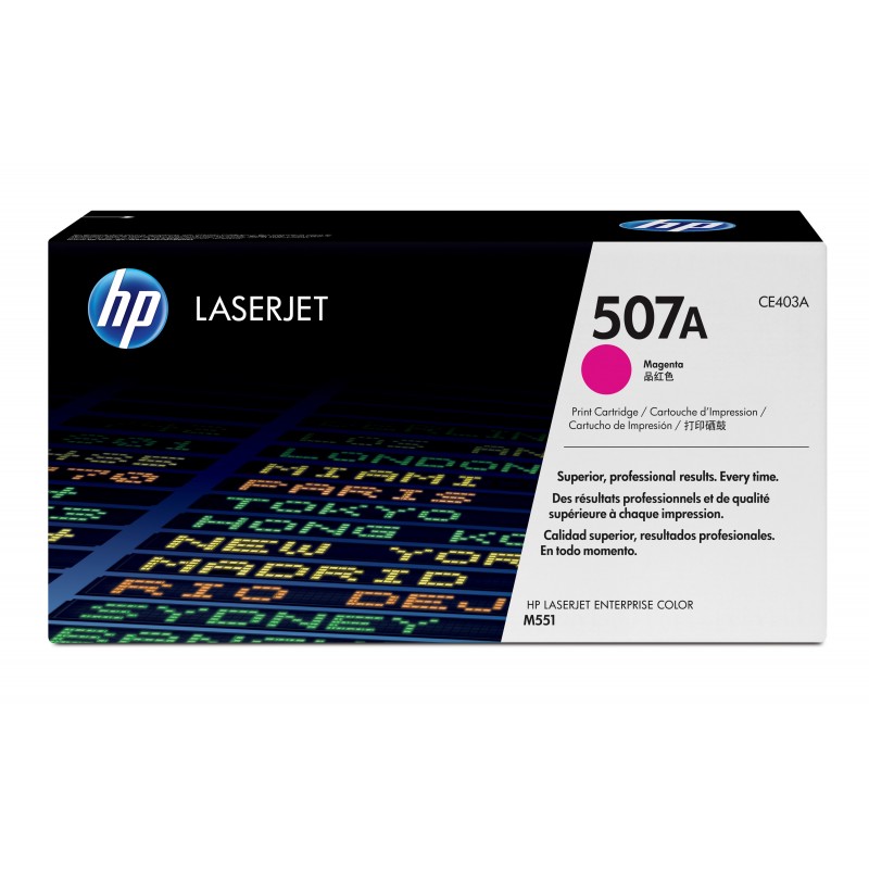 HP 507A toner LaserJet magenta authentique, 6000 pages, Magenta, 1 pièce