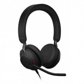 Jabra Evolve2 40 SE, Avec fil, AppelsMusique, 168,5 g, Casque, Noir