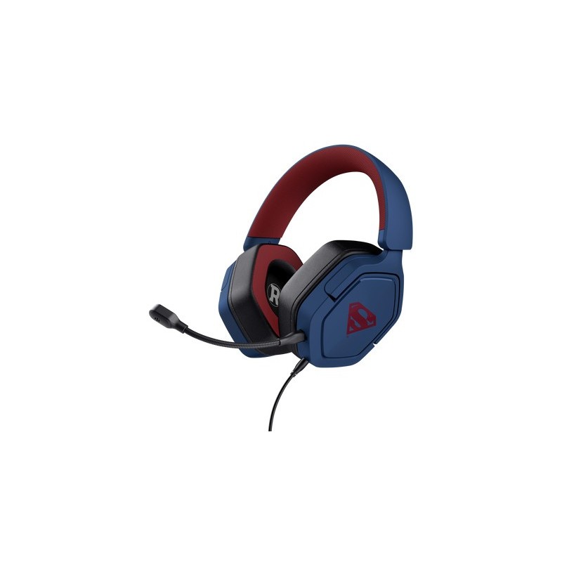 Trust GXT492SM Carus Casque multiplate-forme, Avec fil, 20 - 20000 Hz, Gaming, 284 g, Casque, Bleu, Rouge