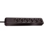 Brennenstuhl Eco-Line, 6 sortie CA, Type H, Noir, 1,5 m, 330 mm