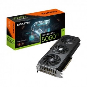 Gigabyte GeForce RTX 5060 Ti GAMING OC 8G Carte Graphique – 8 Go GDDR7, 128 bits, PCI-E 5.0, 2647 MHz Fréquence du processeur, 3 x DisplayPort, 1 x HDMI, GV-N506TGAMING OC-8GD, GeForce RTX 5060 Ti, 8 Go, GDDR7, 128 bit, 7680 x 4320 pixels, PCI Express