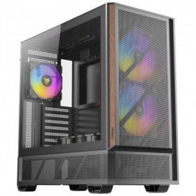 Antec Geh Mid P30 ARGB Wood ATXM-ATXM-ITX o.N. BK retail - Mini tower - ATX