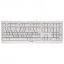 Cherry KC 1000, Taille réelle 100 %, Avec fil, USB, Gris