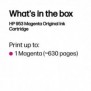 HP 953 Cartouche d’encre magenta authentique, Rendement standard, Magenta, Encre à pigments, 9 ml, 1 pièce, 630 pages