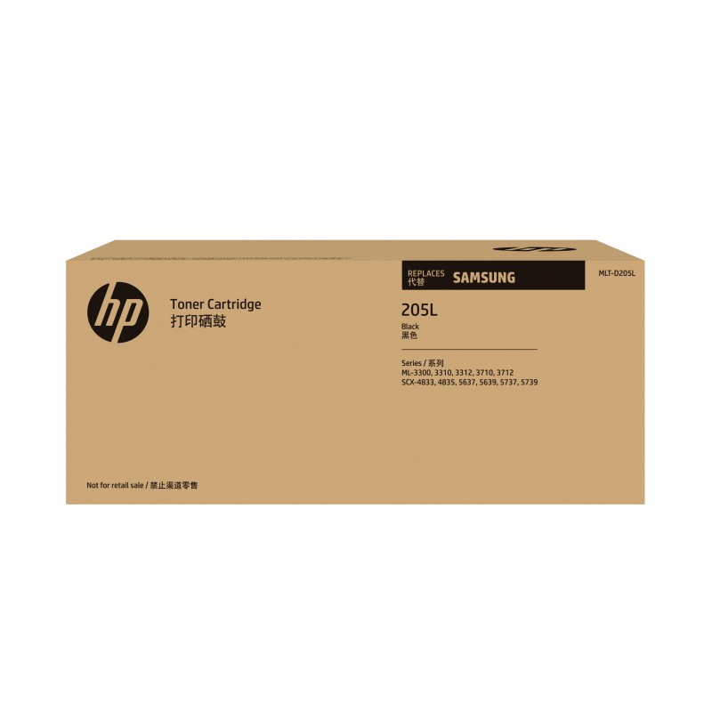 HP Samsung Toner noir grande capacité authentique MLT-D205L, 5000 pages, Noir, 1 pièce