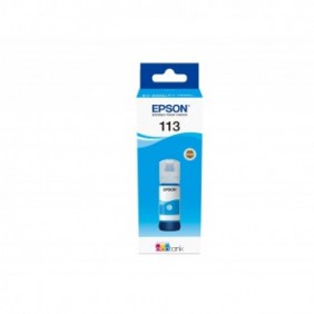 Epson 113 EcoTank Pigment Cyan ink bottle, Original, Cyan, Epson, Ecotank ET-5880, EcoTank ET-5850, EcoTank ET-5800, EcoTank ET-16650, EcoTank ET-16600, 6000 pages, 70 ml