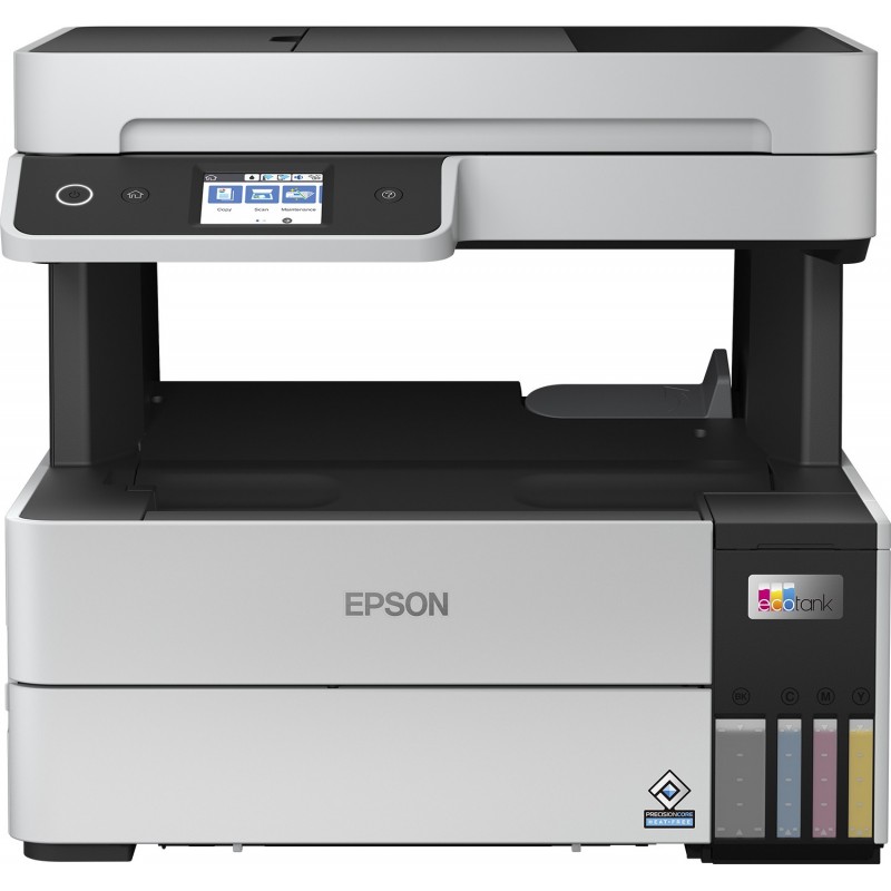 Epson EcoTank ET-5150, Jet d'encre, Impression couleur, 4800 x 1200 DPI, A4, Impression directe, Noir, Blanc